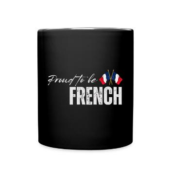 Stolzer Franzose, ich liebe Frankreich - Tasse einfarbig - Schwarz - Vorne