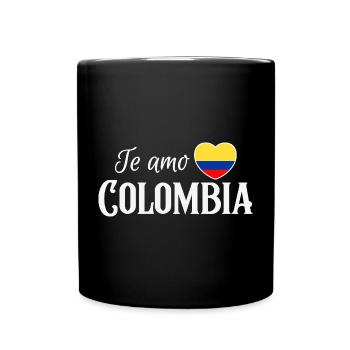J’aime la Colombie, fierté colombienne - Mug uni - noir - Devant