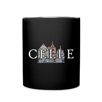 Celle, Basse-Saxe, Maisons à colombages, Allemagne - Mug uni - noir - Devant