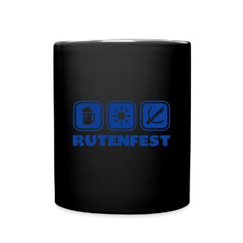 Rod Festival Ravensburg Bière Sun Arbalète - Mug uni - noir - Devant