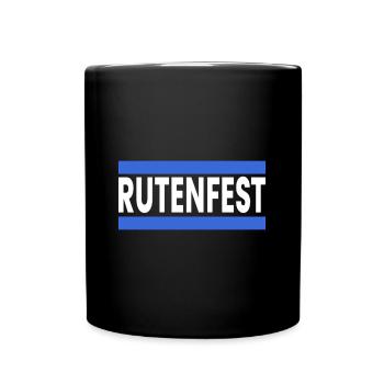 Rutenfest Ravensburg - Tasse einfarbig - Schwarz - Vorne