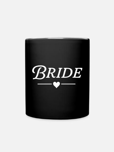 Mariée / Texte classique Blanc - Mug uni - noir