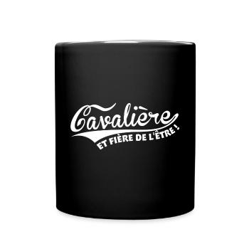 Cavalière et fière de l'être - Mug uni - noir - Devant