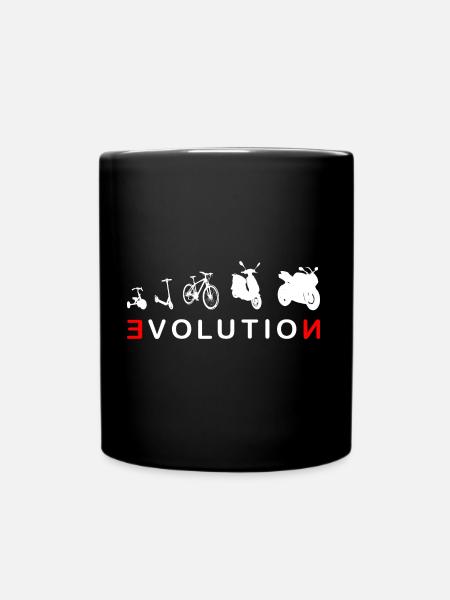 Evolution Biker 4- Evolution d'un motard - Mug uni - noir