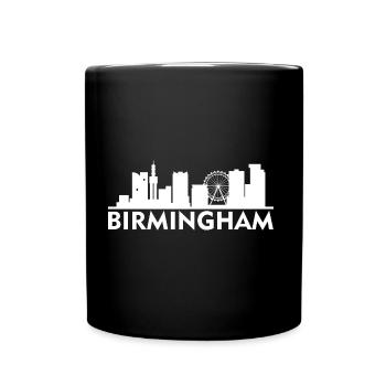 Birmingham England skyline gift idea UK - Full Colour Mug - black - Front