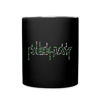 DEEJAY PFEILE WEISS - Tasse einfarbig - Schwarz - Vorne