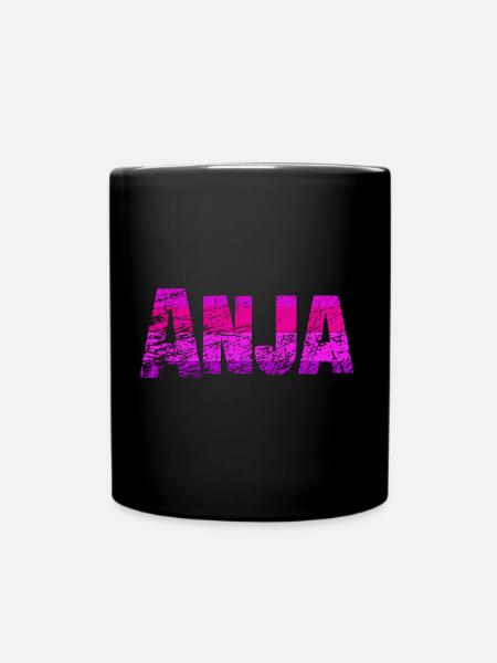 Anja - Tasse einfarbig - Schwarz