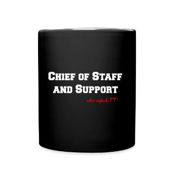 Chief of Staff and support TT Reitsport Pferd - Tasse einfarbig - Schwarz - Vorne