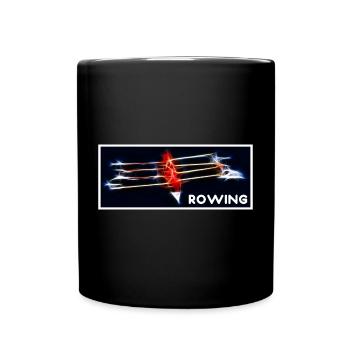 Rudersport - Rudern - Tasse einfarbig - Schwarz - Vorne