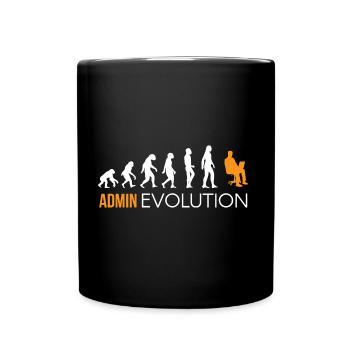 Admin Shirt · EVOLUTION · Gift - Full Colour Mug - black - Front