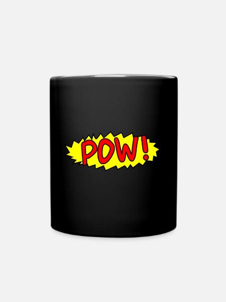 Pow - Tasse einfarbig - Schwarz