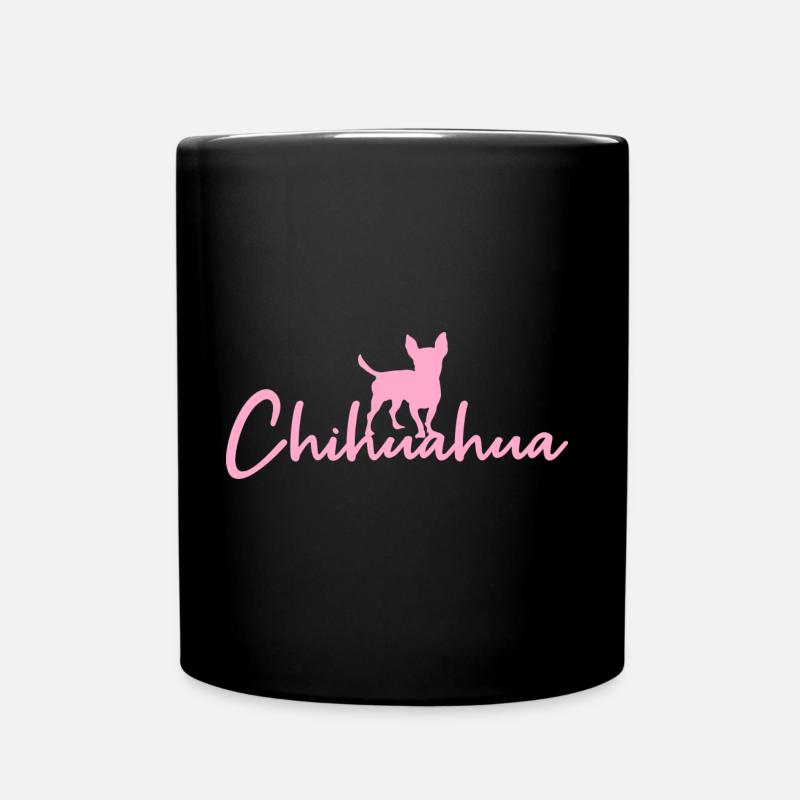 Chihuahua - Tasse einfarbig - Schwarz