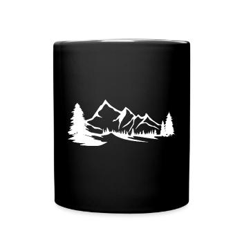 Mountains - Mountains - Full Colour Mug - black - Front