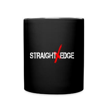 Straight edge - Tasse einfarbig - Schwarz - Vorne