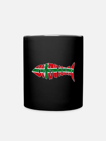 Bornholm Fisch Original - Tasse einfarbig - Schwarz