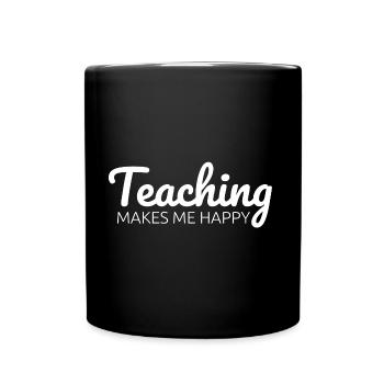 Schule Lehrer Lehrerin Geschenk Klasse Schüler - Full Colour Mug - black - Front