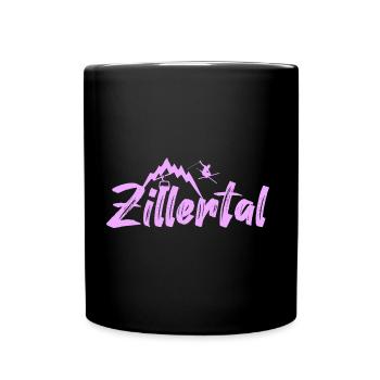 Zillertal - Tasse einfarbig - Schwarz - Vorne