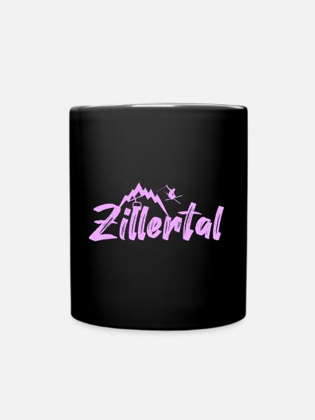 Zillertal - Tasse einfarbig - Schwarz