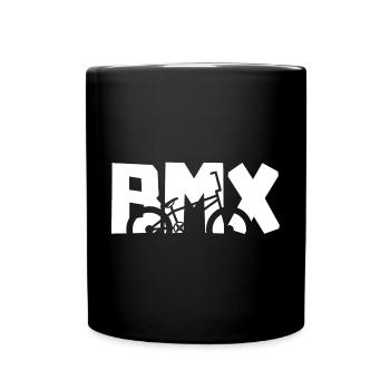 BMX Rider Shirt – Cooles Bike Design - Tasse einfarbig - Schwarz - Vorne