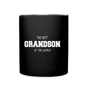 The best grandson of the world - Full Colour Mug - black - Front