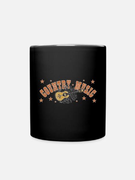 Guitare de musique country Illustration - Mug uni - noir