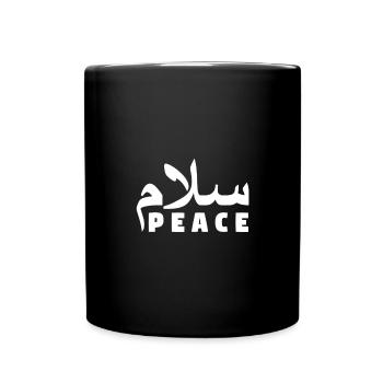 Salam Peace - Muslim - Full Colour Mug - black - Front