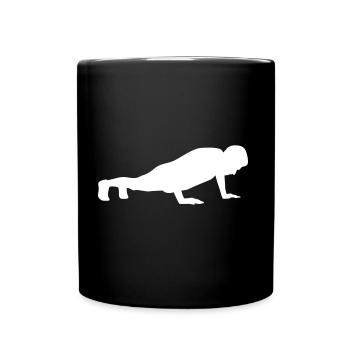 pushup - Mug uni - noir - Devant