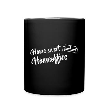 Home sweet home office work home gift - Full Colour Mug - black - Front