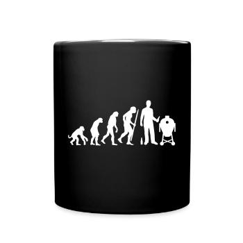 Evolution Kamado BBQ barbecue funny father's day - Full Colour Mug - black - Front