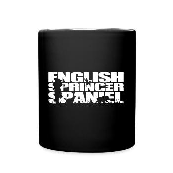 ENGLISH SPRINGER SPANIEL hunting dog Wilsigns - Full Colour Mug - black - Front