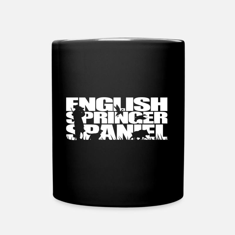 ENGLISH SPRINGER SPANIEL Jagdhund Wilsigns - Tasse einfarbig - Schwarz