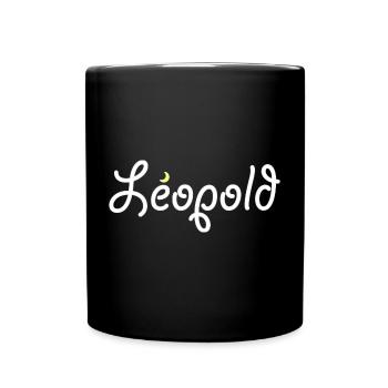 Léopold - Mug uni - noir - Devant