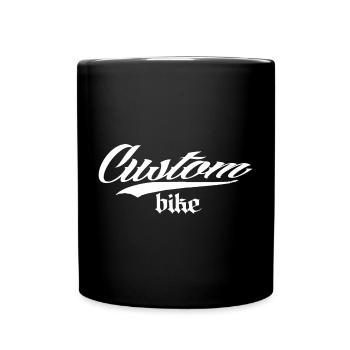 custom bike biker tour rock bobber tuner tuning - Full Colour Mug - black - Front