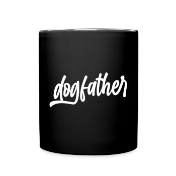 cat dog catmom tier godfather dogfather liebe katz - Tasse einfarbig - Schwarz - Vorne