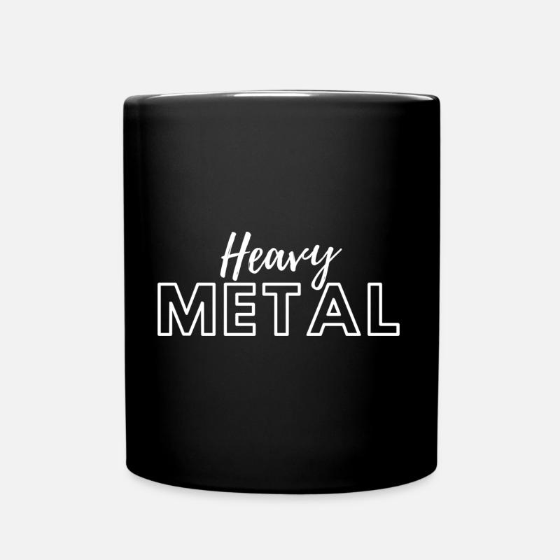 Heavy Metal - Rock - Tasse einfarbig - Schwarz