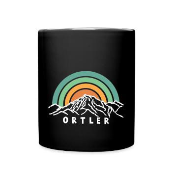 Ortler Monte Zebru Königsspitze Südtirol Italien - Tasse einfarbig - Schwarz - Vorne