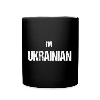 I'M UKRAINIAN - Tasse einfarbig - Schwarz - Vorne