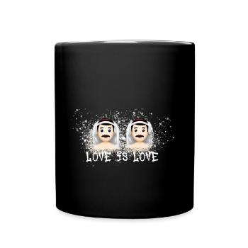 love is love,wedding, gay,men, love - Full Colour Mug - black - Front