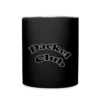 Dackelclub - Tasse einfarbig - Schwarz - Vorne