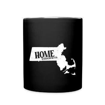 Massachusetts - Tasse einfarbig - Schwarz - Vorne
