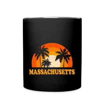 Massachusetts - Full Colour Mug - black - Front