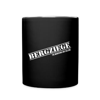 bergziege bergwandern via ferrata alpin bayern - Tasse einfarbig - Schwarz - Vorne