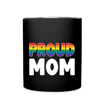 Proud Mother LGBT - Full Colour Mug - black - Front