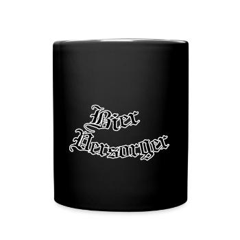Bierversorger - Tasse einfarbig - Schwarz - Vorne