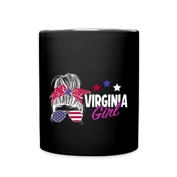 Virginia - Full Colour Mug - black - Front
