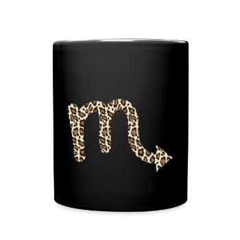 Signe du zodiaque Scorpion - Mug uni - noir - Devant