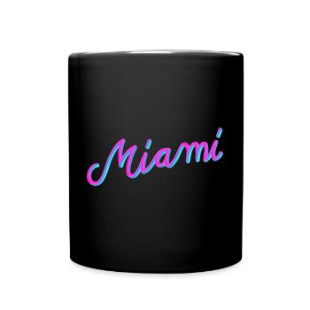 Miami - Tasse einfarbig - Schwarz - Vorne