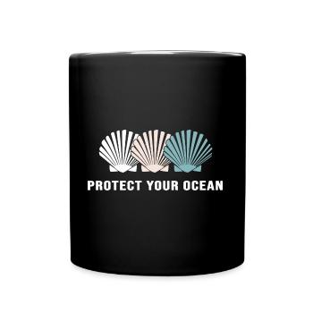 meer umweltschutz klimawandel save ocean - Tasse einfarbig - Schwarz - Vorne
