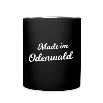 Aus dem Odenwald - Tasse einfarbig - Schwarz - Vorne