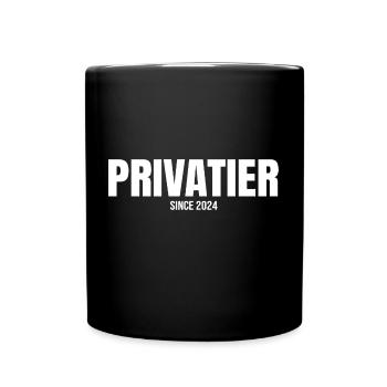 PRIVATIER SINCE 2024 Rente - Tasse einfarbig - Schwarz - Vorne